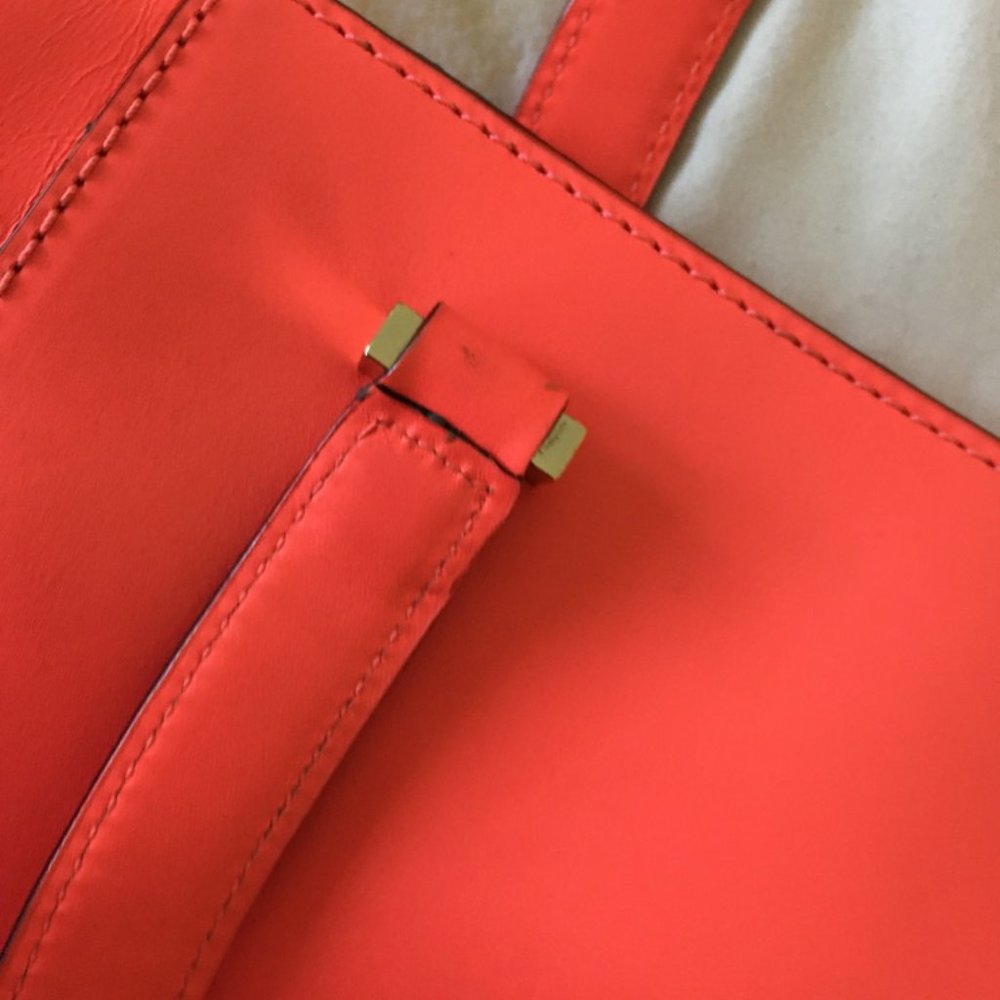 Kate Spade 2 Park Avenue Small Beau Bag Leather Satchel purse pink PLZ READ - Picture 8 of 16